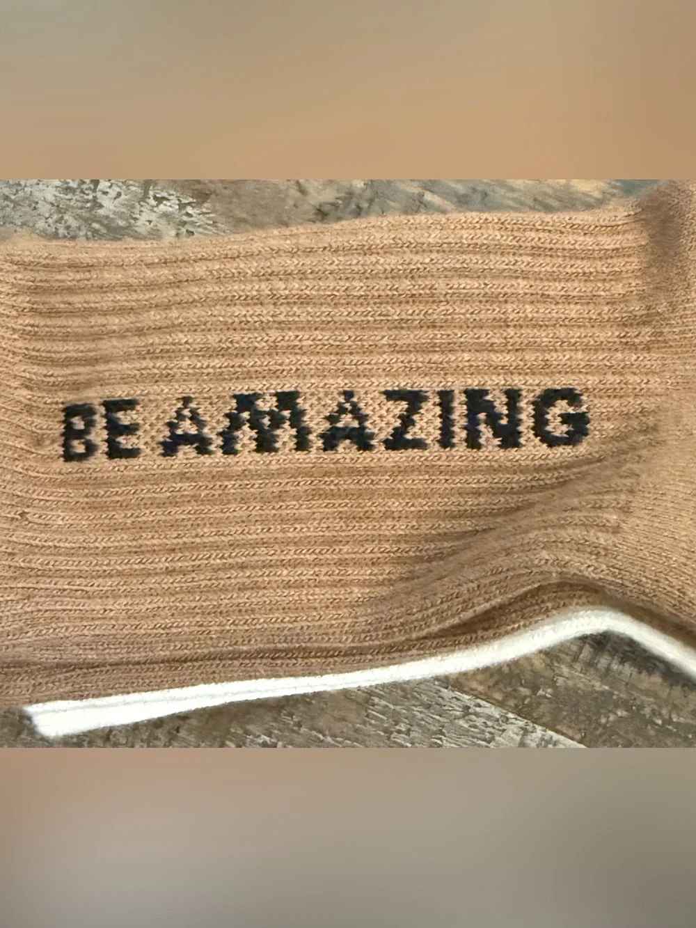 Balance Collection “Be Amazing” Women’s  Non-Slip Crew Socks